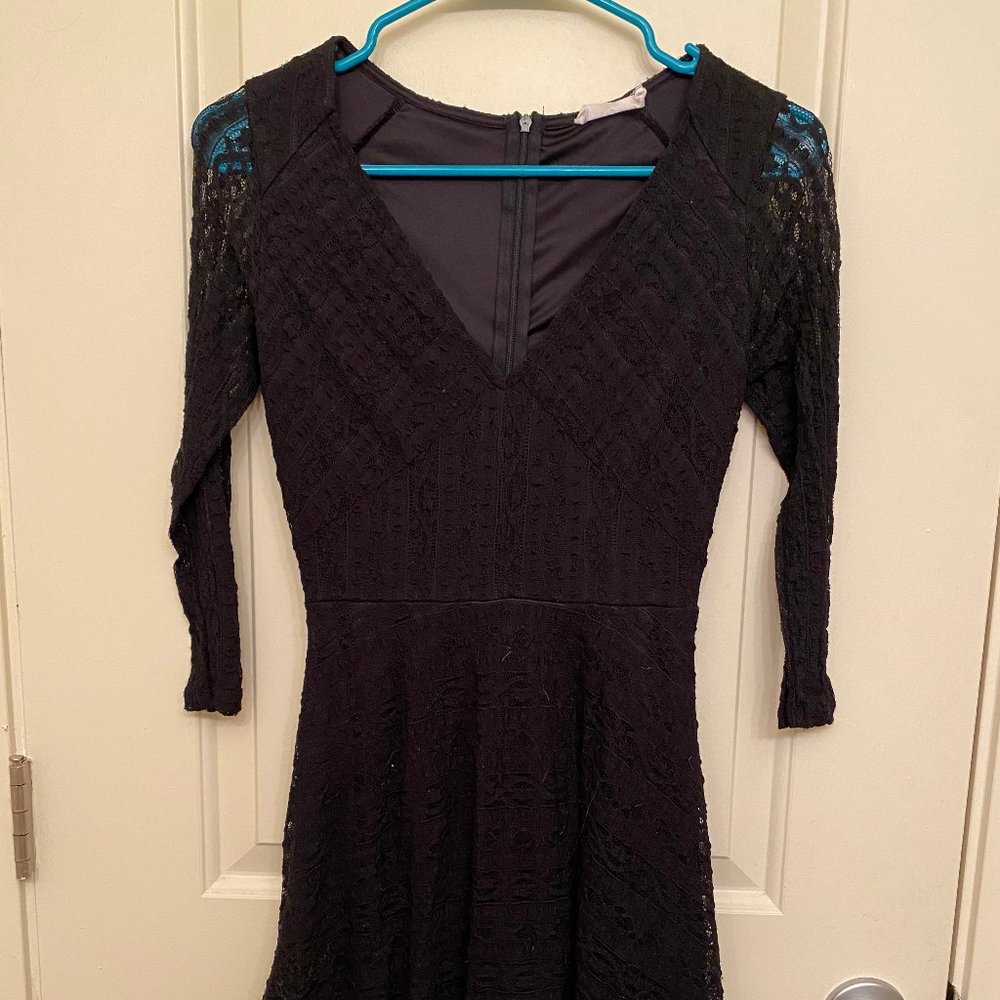 Black Lace Mini Dress